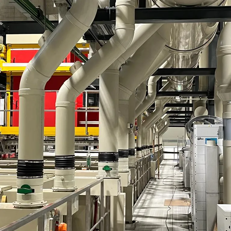 Lüftungskanäle aus Kunststoff